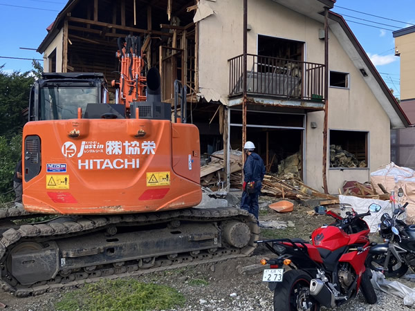白石区戸建解体工事②